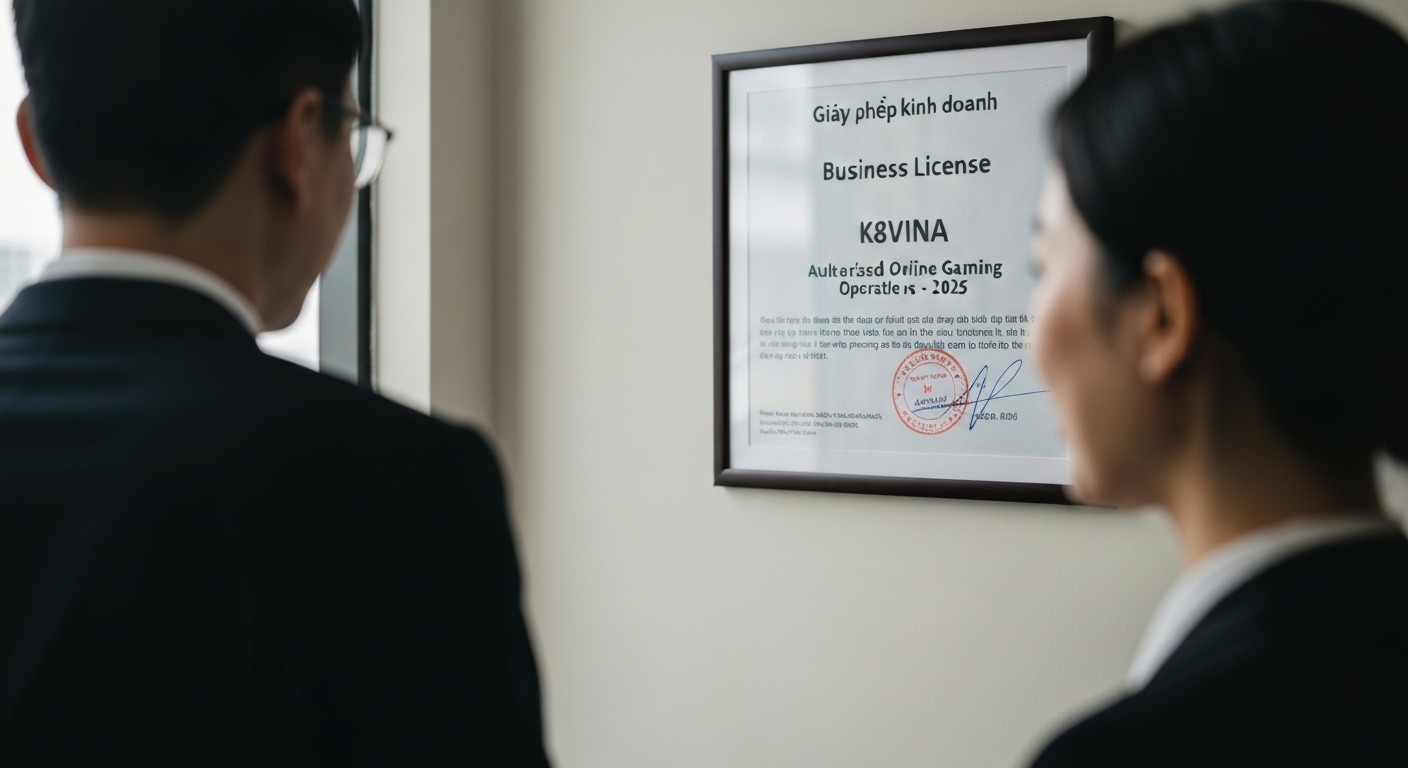 Giấy phép kinh doanh của nhà cái K8