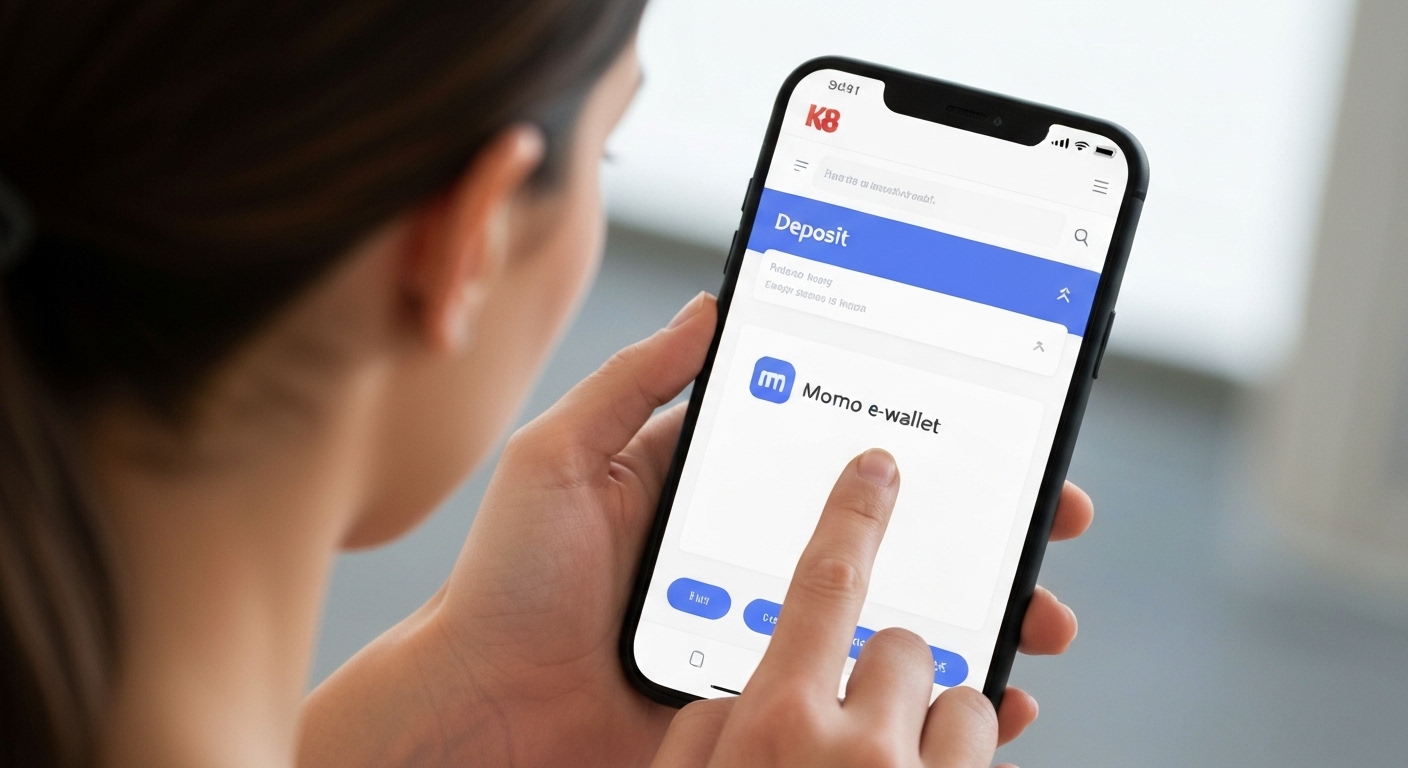 Nạp tiền K8 bằng ví điện tử Momo
